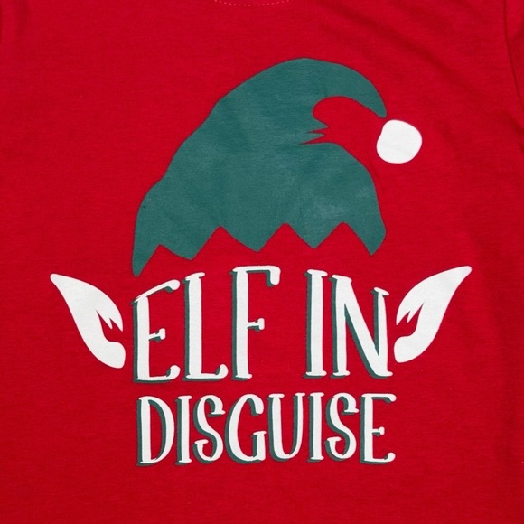 Like New Carter’s Christmas Shirt 5T ‘Elf In Disguise’ - Picture 4 of 7